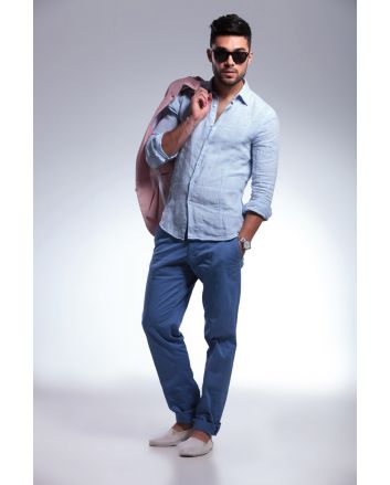 Flat Front  Trouser