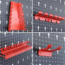 LIFERUN Metal Wall Tool Pegboard & Hook Set 