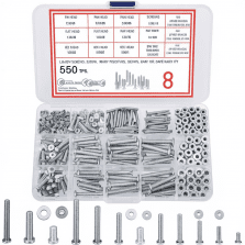 Turbo 550 Pcs Screws, Bolts and Nuts Assortment Kit