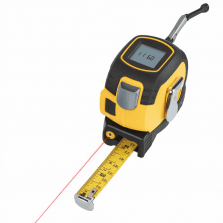 Stanley 3-in-1 Laser Rangefinder, 5m Tape Measure & Ruler with LCD Display