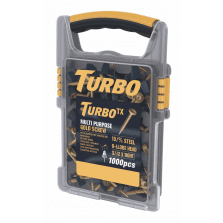 TurboTX Double-Countersunk Multi-Purpose Screw Grab Pack 1000 Pieces