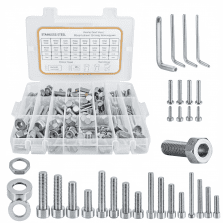 Turbo 890pcs M6 M5 M4 M3 Metric Screw Assortment Kit