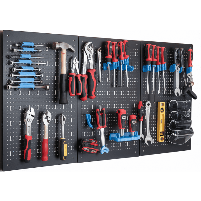LIFERUN Metal Tool Pegboard Workshop